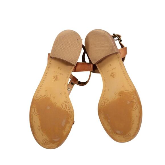 Isola Shoes Womens 7.5 Sandals Fashion Studded Leather Block Heel Boho Classic - Picture 9 of 13
